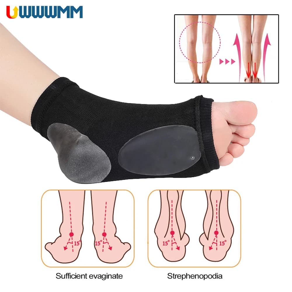 1 paio di calzini a compressione per distorsione alla caviglia donna uomo Slip cavigliera sottile tendine d'achille supporto per caviglia dolore fasce per i piedi