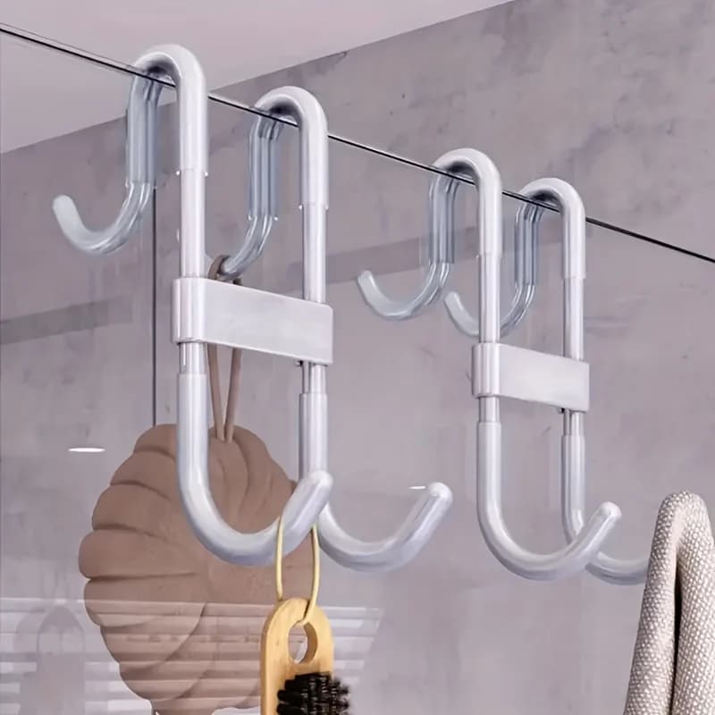 Gancio per appendere asciugamani e vestiti, un gancio multifunzionale resistente progettato per le porte in vetro della doccia