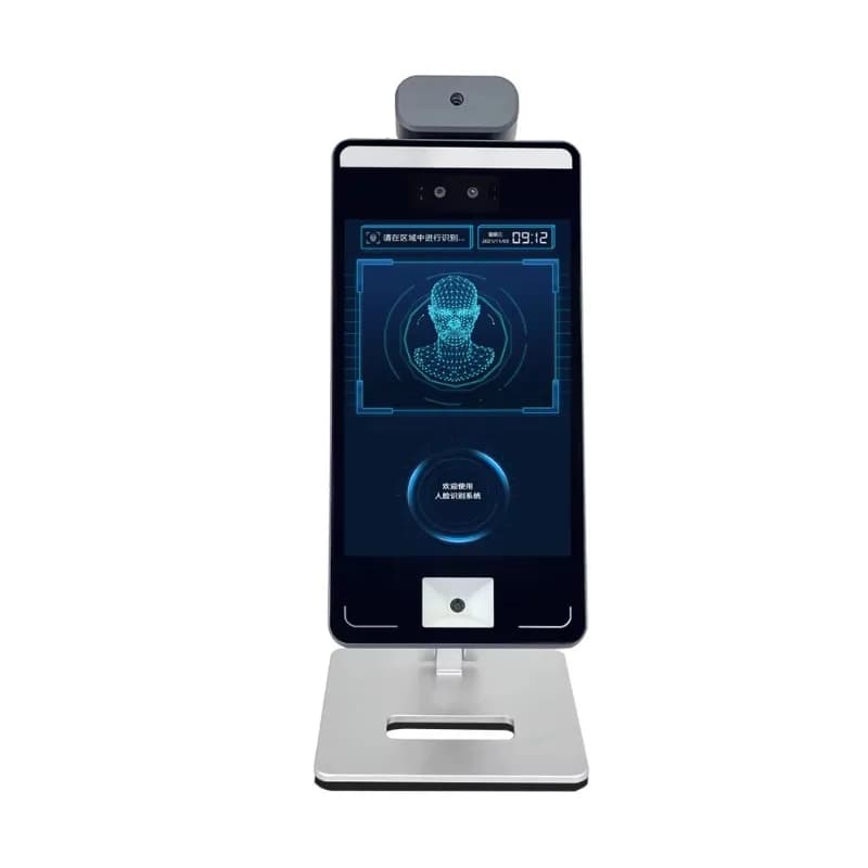 Terminale di Riconoscimento Facciale con Schermo Touch da 8 Pollici, Sistema di Controllo Accessi e Rilevamento Presenze