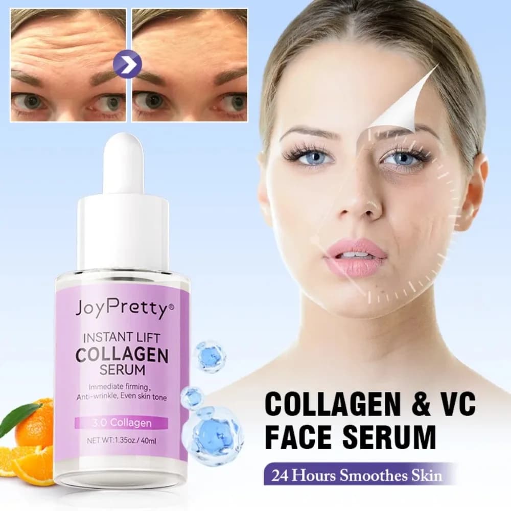 Collagen Siero Face Removal Rugs Smooth Lines Anti Aging Hyaluronic Acid Hydrating Vitamin C Essence Face Skin Care
