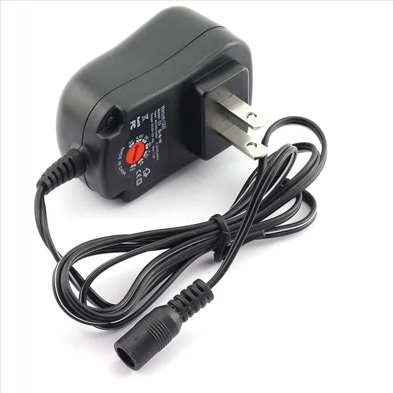 BAAJ-12W 3V 4.5V 5V 6V 7.5V 9V 12V 1.2A Adjustable Power Adapter AC/DC Universal Switching Power Adapter 1.2A American Plug
