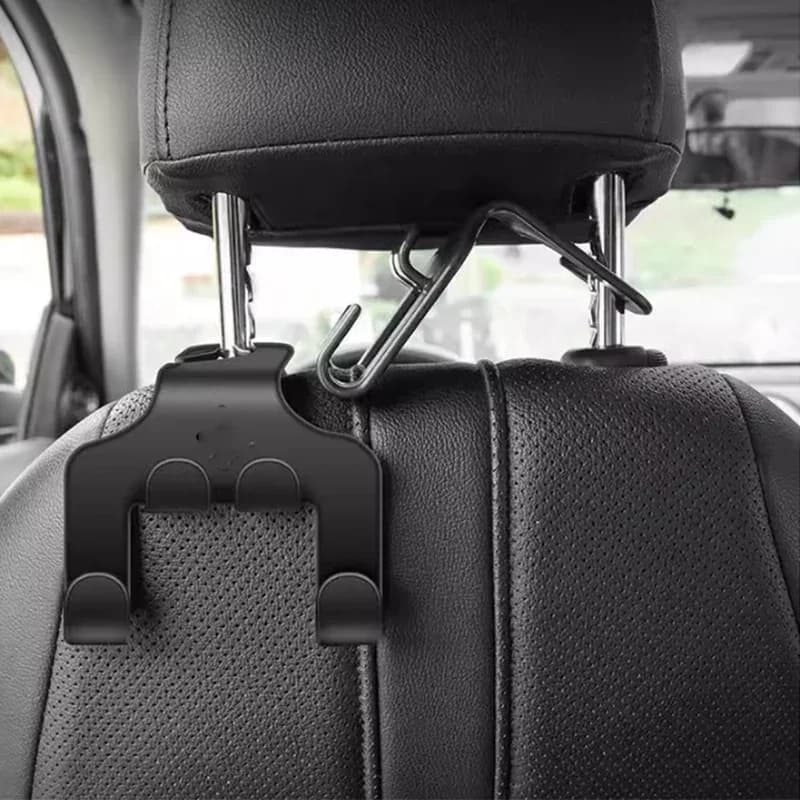 Gancio multiuso per auto, supporto per cellulare da applicare sul sedile anteriore e posteriore del veicolo.