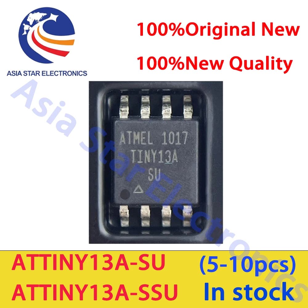 (5-10 pezzi) 100% Nuovo NUOVO MODELLO ATTINY13 ATTINY13A TINY13A MCU AVR 1K FLASH 20MHZ 8SOIC IC (ATTINY13A-SSU)