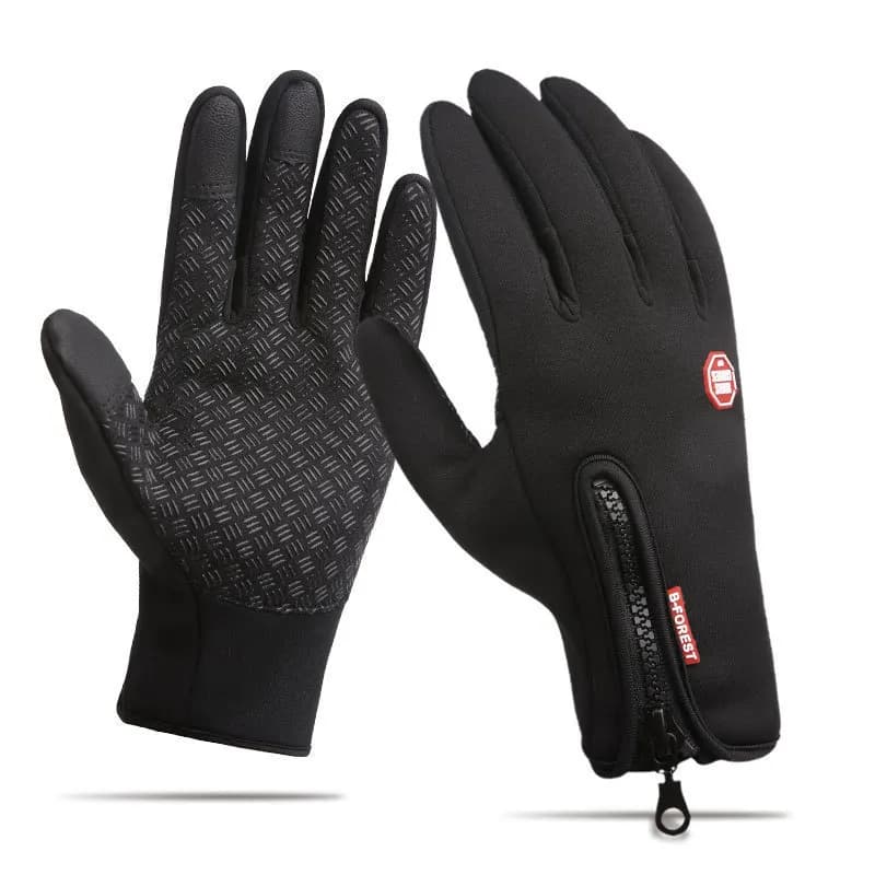 Outdoor sports gloves, mountain bike gloves, whole fingers, autumn and winter, touch screen, non-slip, waterproof, ski gloves