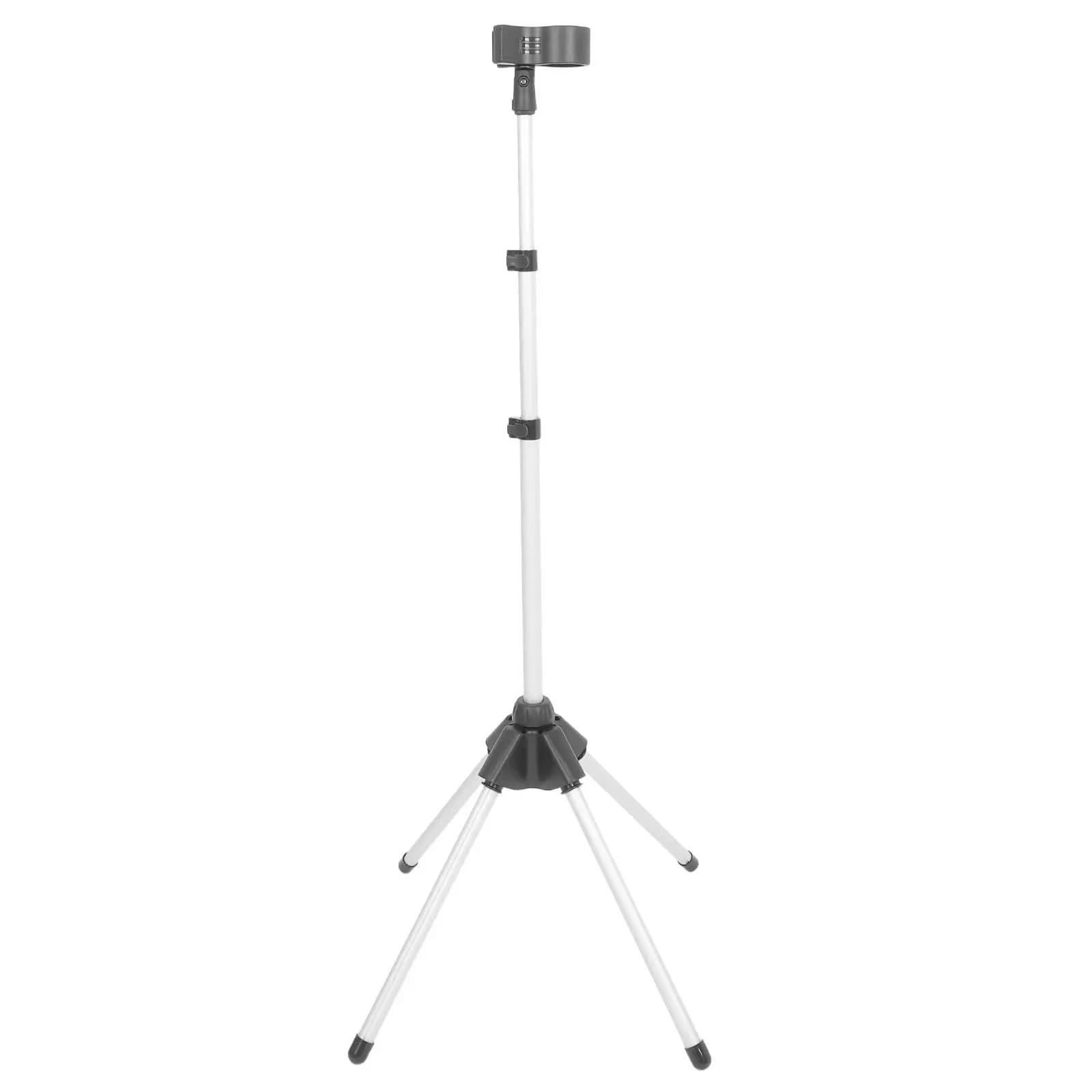 Foldable Adjustable Height Hair Dryer Floor Stand Sturdy Aluminum Alloy Design for Salon Home Travel Portable Blow Dryer Stand