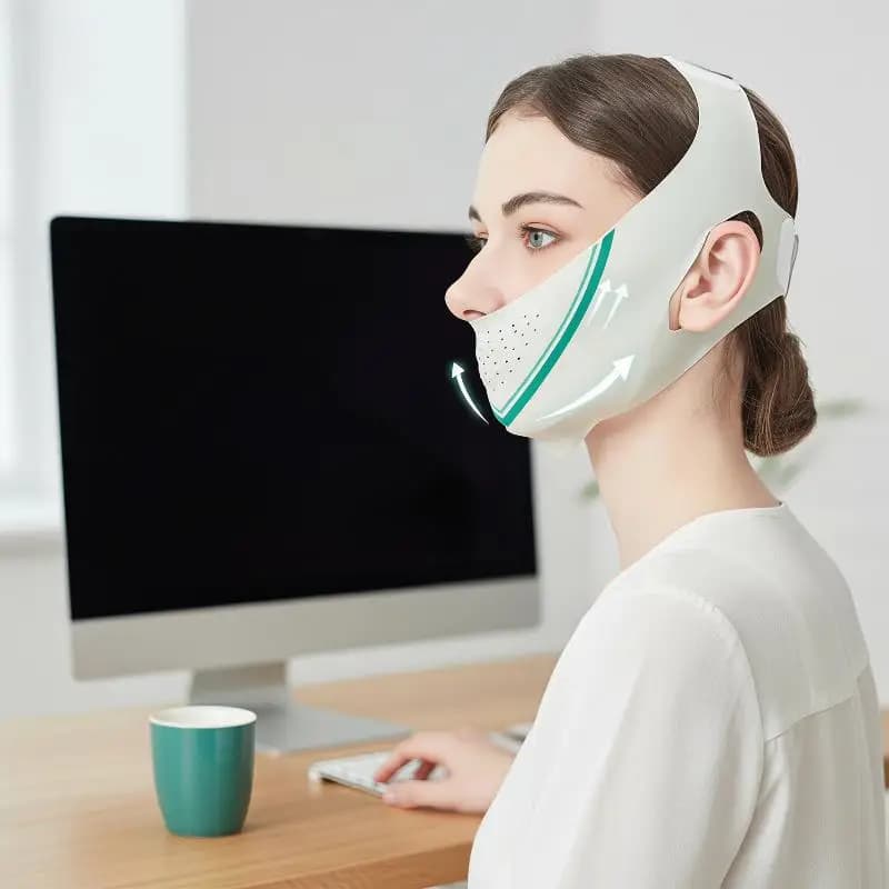 Sleep Chin Up Lifting Belt V Line Shaping Face Mask Soft Elastic Face Sculpting Strap for Women Men Facial Contouring