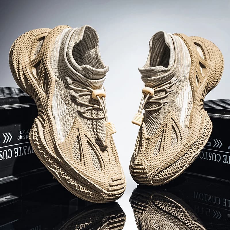 Scarpe Sportive da Uomo in Mesh per Viaggi e Tempo Libero, Leggere e Portatili, per Camminata Quotidiana e Corsa all'Aperto