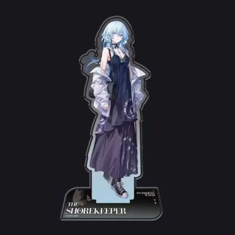 Wuthering Waves Game Acrylic Cork Boards Figure The Shorekeeper Camellya Rover Model Keychain Display High Beauty Plaque