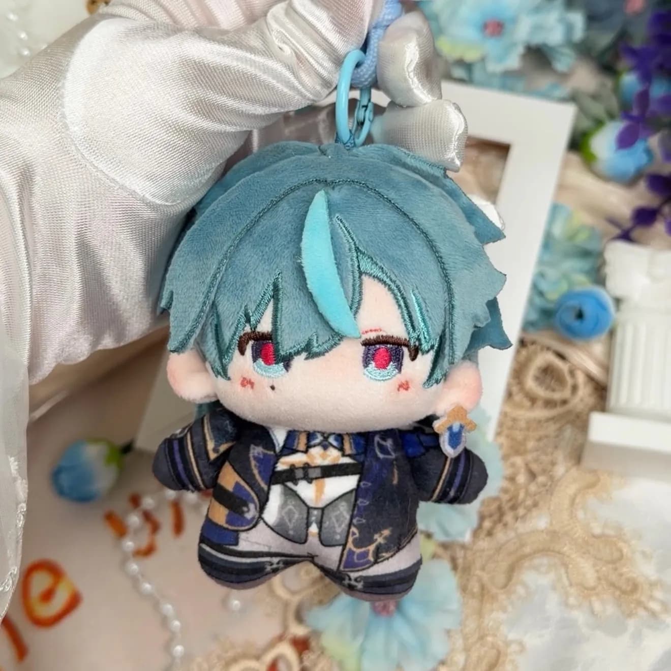Lohen Genshin Impact Cartoon Figure 10cm Anime Game Cosplay Keychain Pendant Backpack Keyring Fans Ornament Gift