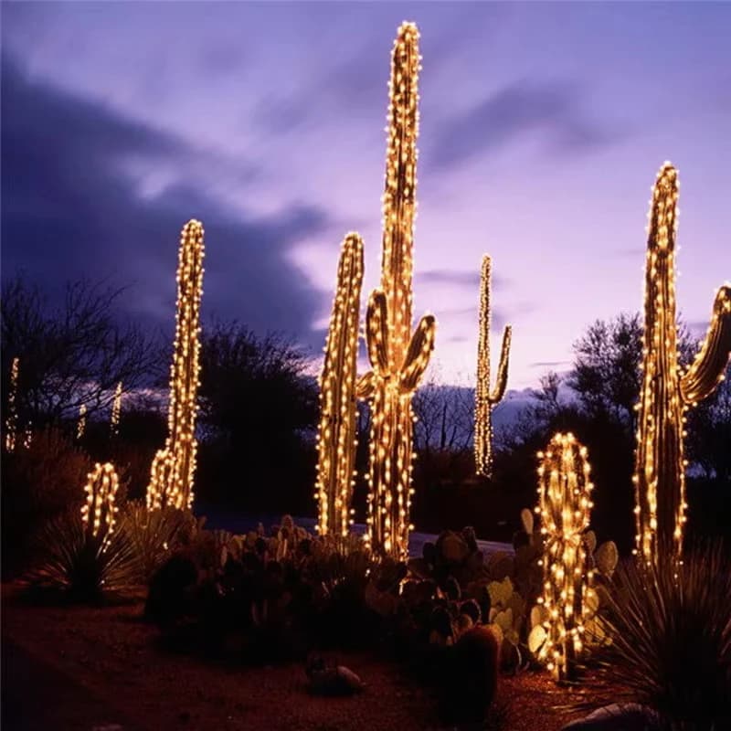 Luci a Stringa LED Solari da Esterno, Lampade a LED per Feste Natalizie, Ghirlande Solari da Giardino Impermeabili 12M/22M/32M/42M
