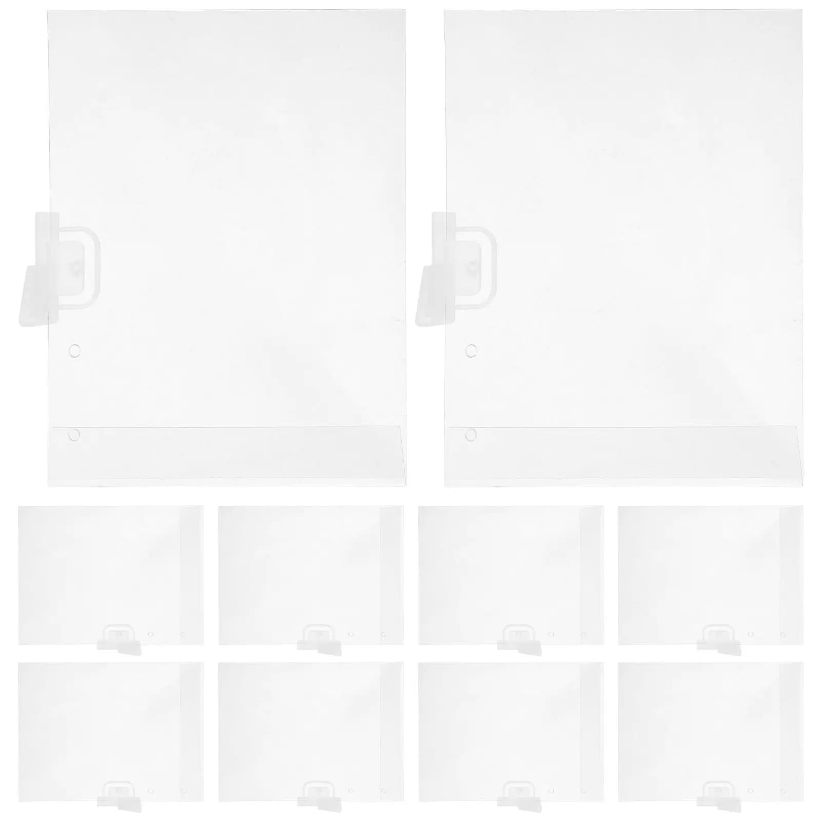 10 Pezzi Porta Etichette Prezzo in PVC Trasparente, Facili da Inserire, per Negozi al Dettaglio e Supermercati, Espositori per Cartellini Prezzi