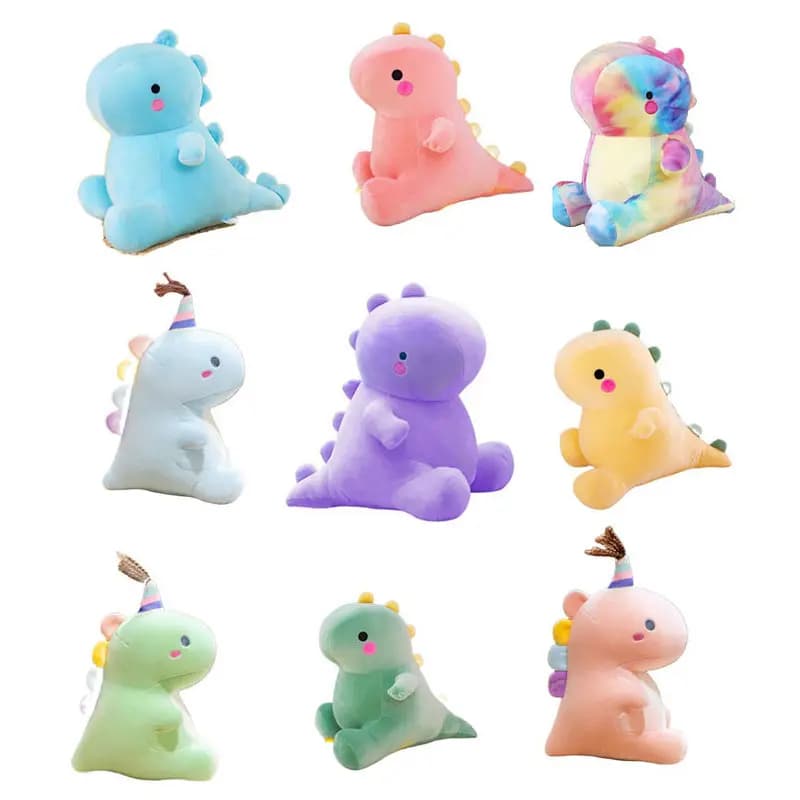 25/30cm 10 stili Super Soft Dinosaur peluche bambola cartone animato peluche Dino giocattolo per ragazzo ragazza abbraccio bambola sonno cuscino decorazioni per la casa
