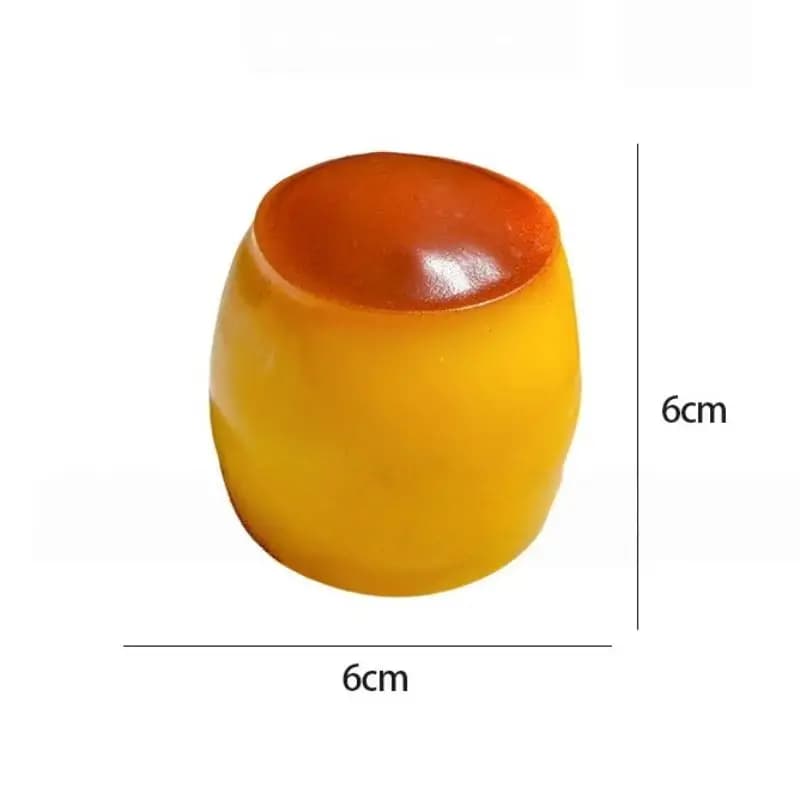 Caramel Pudding Squeeze Toy Soft Stress Relief Fidget Toy for Kids Adults Home Relaxation Time
