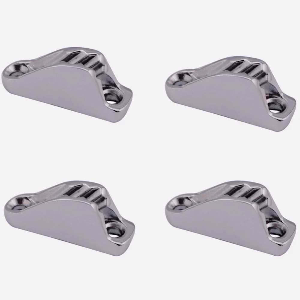 ZZ-Nuovo! Set di 4 Morsetti a Camma in Acciaio Inox 18X48mm per Corde Nautiche, Accessori per Barche a Vela e Yacht