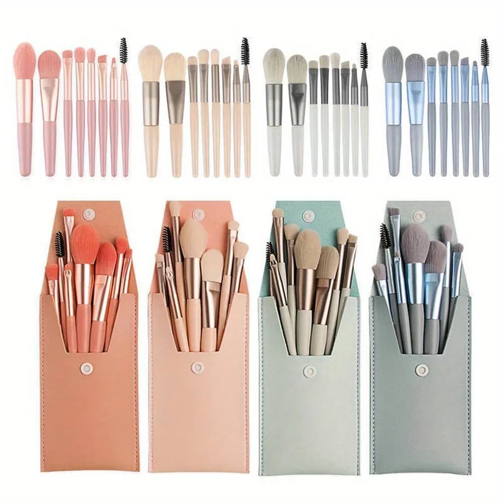 8 pieces cosmetics faded powder shade blending brush for makeup brushes for soft makeup and smooth beauty tools makeup brushes