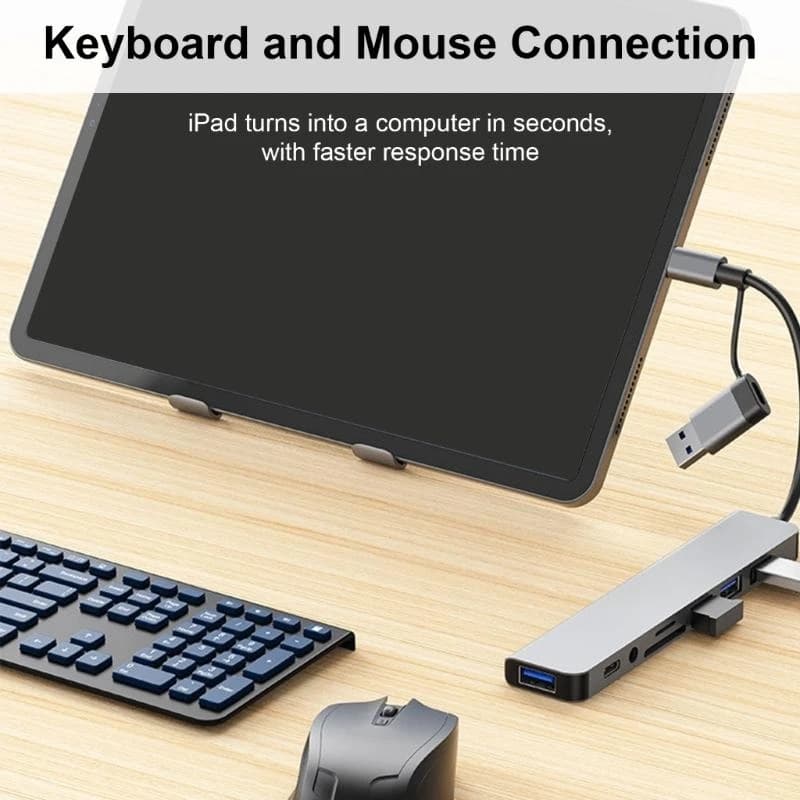 Hub USB C con postazioni lavoro professionali, scrivanie da studio Hub USB tipo C con trasferimento rapido dei dati per