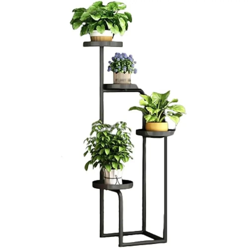 Multi-Tier Plant Stand for Indoor and Outdoor Use, Tall Holders for Multiple Plants, Floor Standing Iron Pot Bracket, Suitable f
