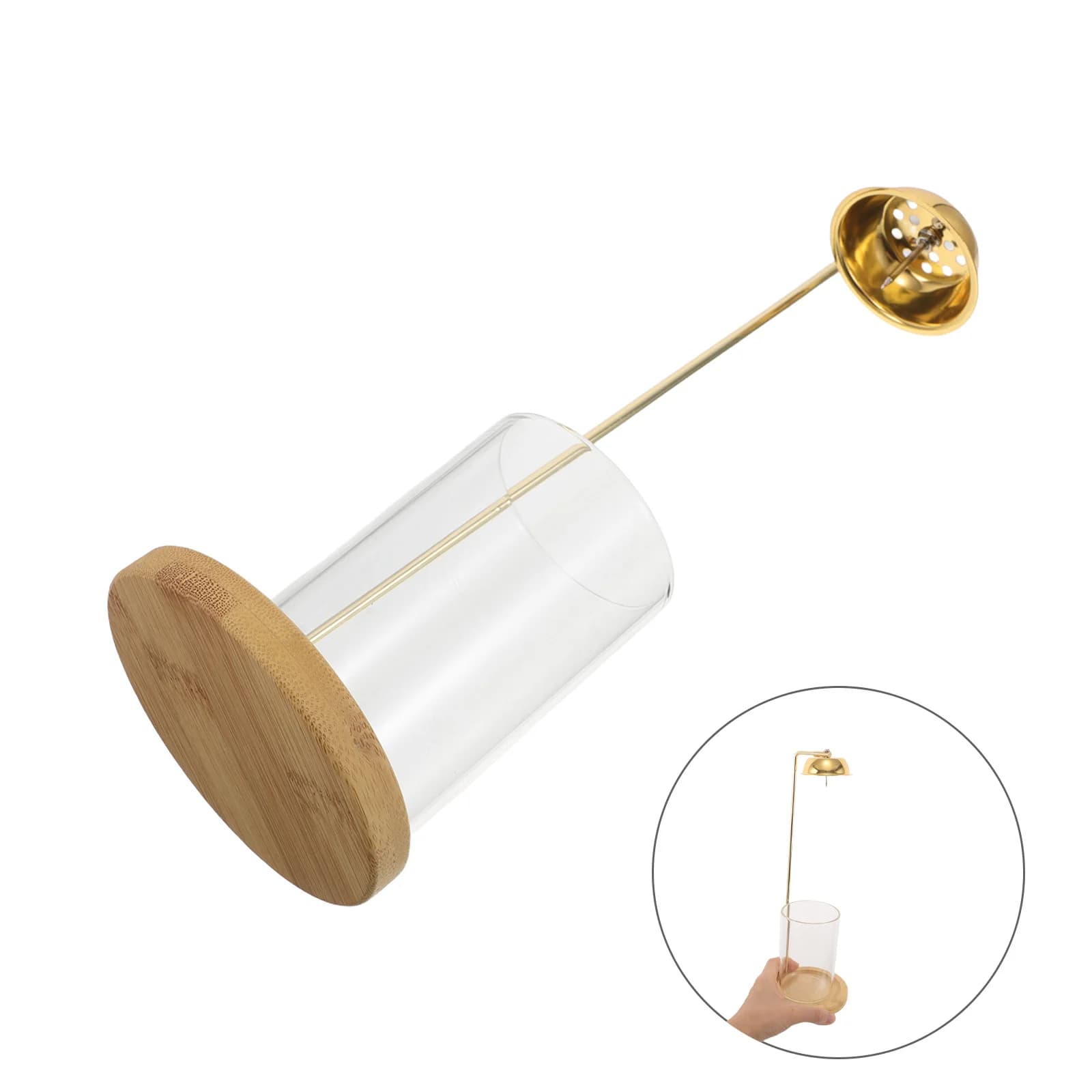 Upside Down Incense Holder Bamboo Glass Moxibustion Stick Burner For Home Decor Aromatherapy Room Ornament Cool Incense