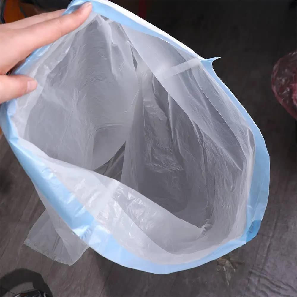 White Cat Litter Box Trash Bag PE Pet Poop Trash Bags Special Cat Litter Bag with Drawstring Cat Toilet Garbage Bag Home