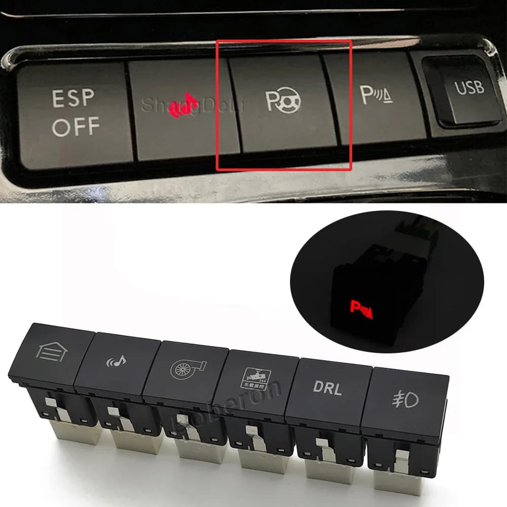 Luce LED DRL per Auto con Telecamera di Parcheggio, Registratore e Interruttore Fendinebbia per VW Golf 6 Jetta 5 MK5 Scirocco