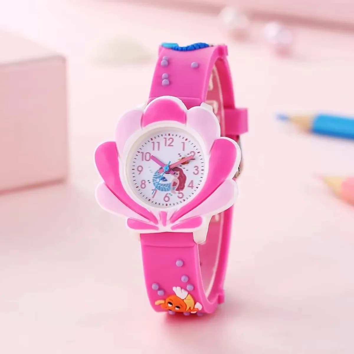 2025 Nuovo girasole nuvola stampato cinturino in silicone orologio per bambini ragazza simpatico cartone animato orologio al quarzo orologi per bambini ragazzi ragazza Watche