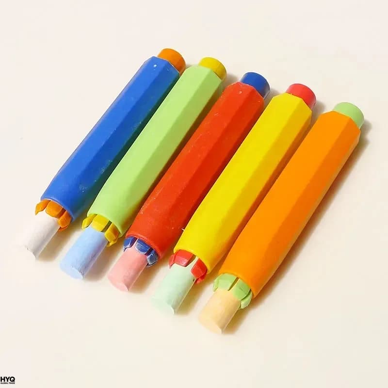 5 pezzi di supporto per gesso non tossico per la salute, clip per porta gesso colorato, puliti per gli insegnanti che scrivono accessori per tavoli da disegno per bambini