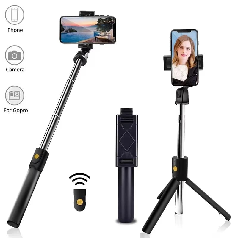 Portable Mini Selfie Stick Foldable Tripods Phone Stand Holder With Wireless Bluetooth Remote Control Shutter For iPhone Samsung