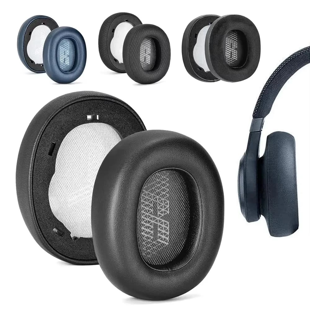 Cuscinetti auricolari di ricambio Cuscinetti auricolari in memory foam per JBL E65 E65BTNC/Duet NC/Live 650BTNC Live 660 BTNC Accessori per cuffie