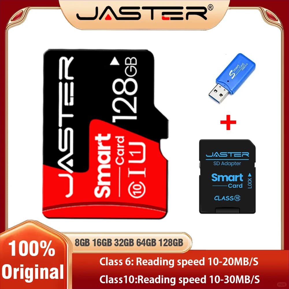 Lettore di carte regalo gratuito Mini TF 32 GB ad alta velocità Scheda di memoria Flash Card 64 GBSD/TF 128 GB 16 GB 8 GB per computer con fotocamera del telefono