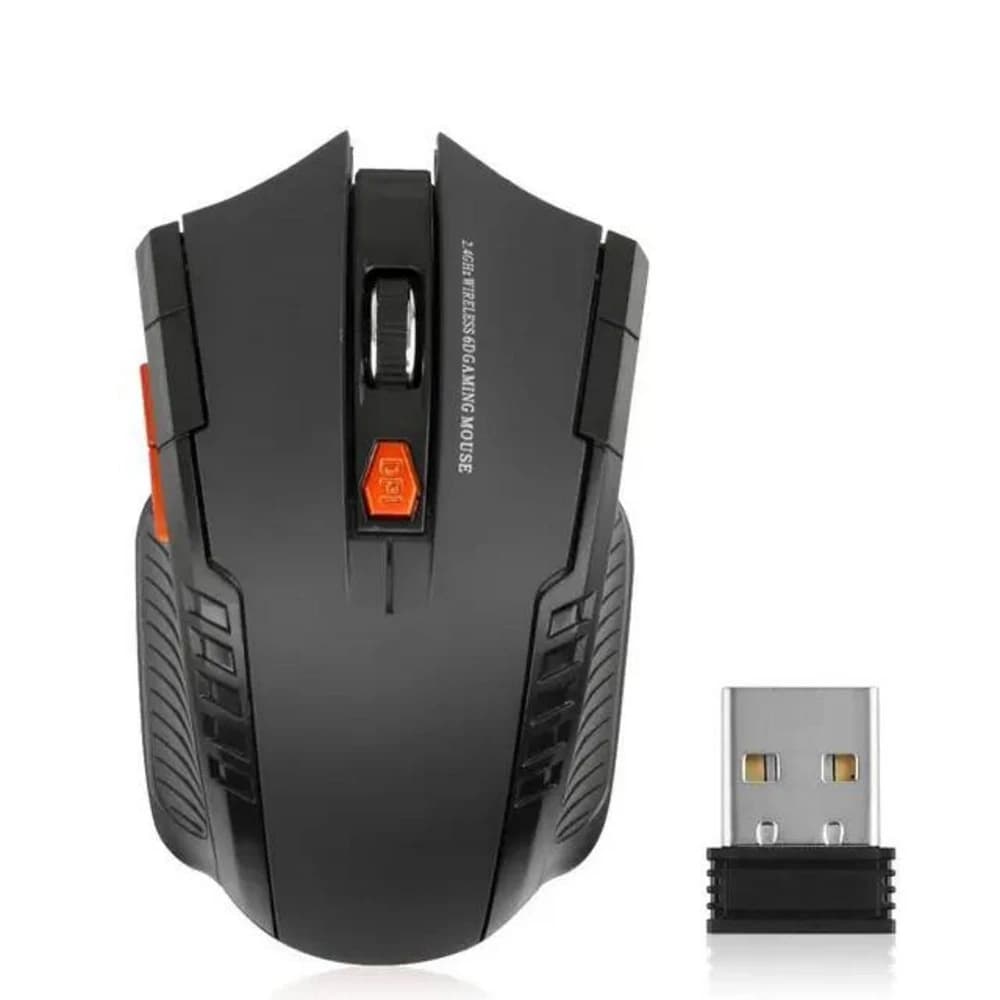 2.4G Wireless Optical Mouse Gaming Mouse 1600 DPI 6 buttons with USB receiver for laptop accessories