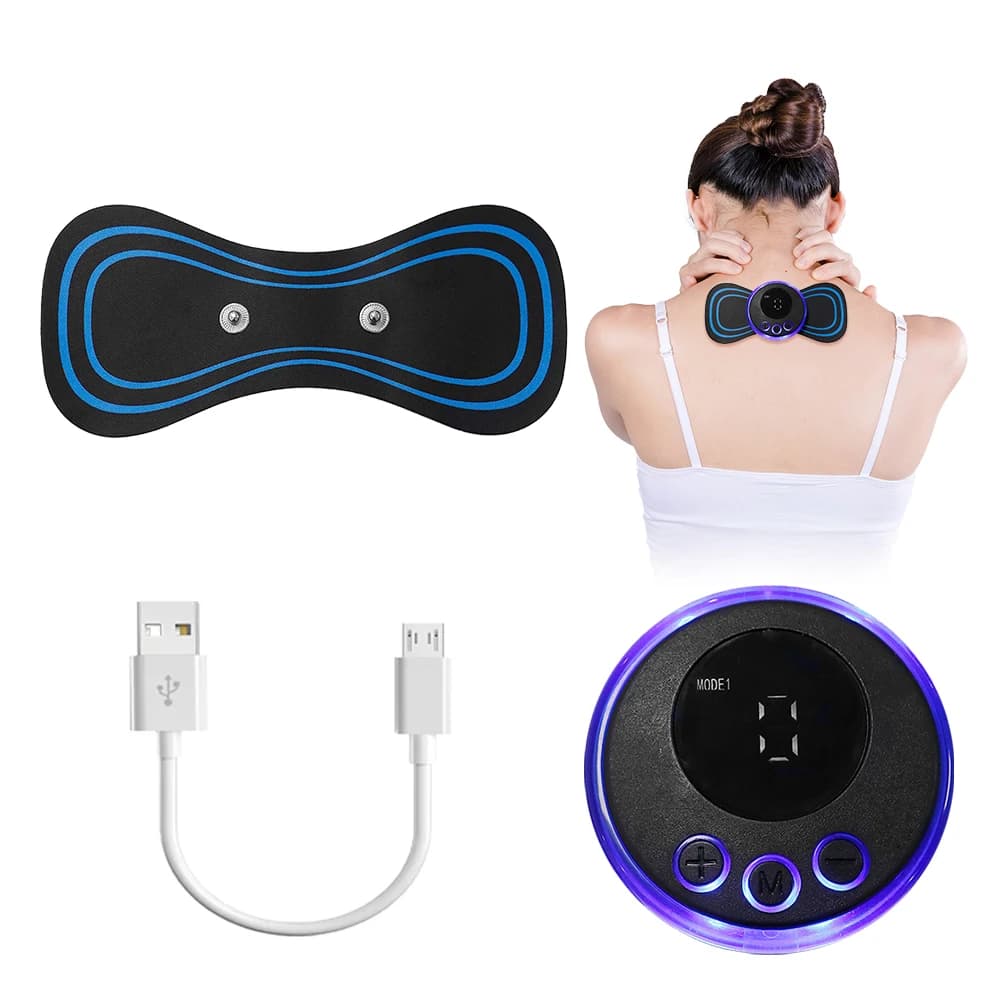 Smart Electric EMS TENS Pulse Muscle Stimulator Neck Back Abdomen Arm Leg Trainer Portable Body Shaping Massage Machine Device