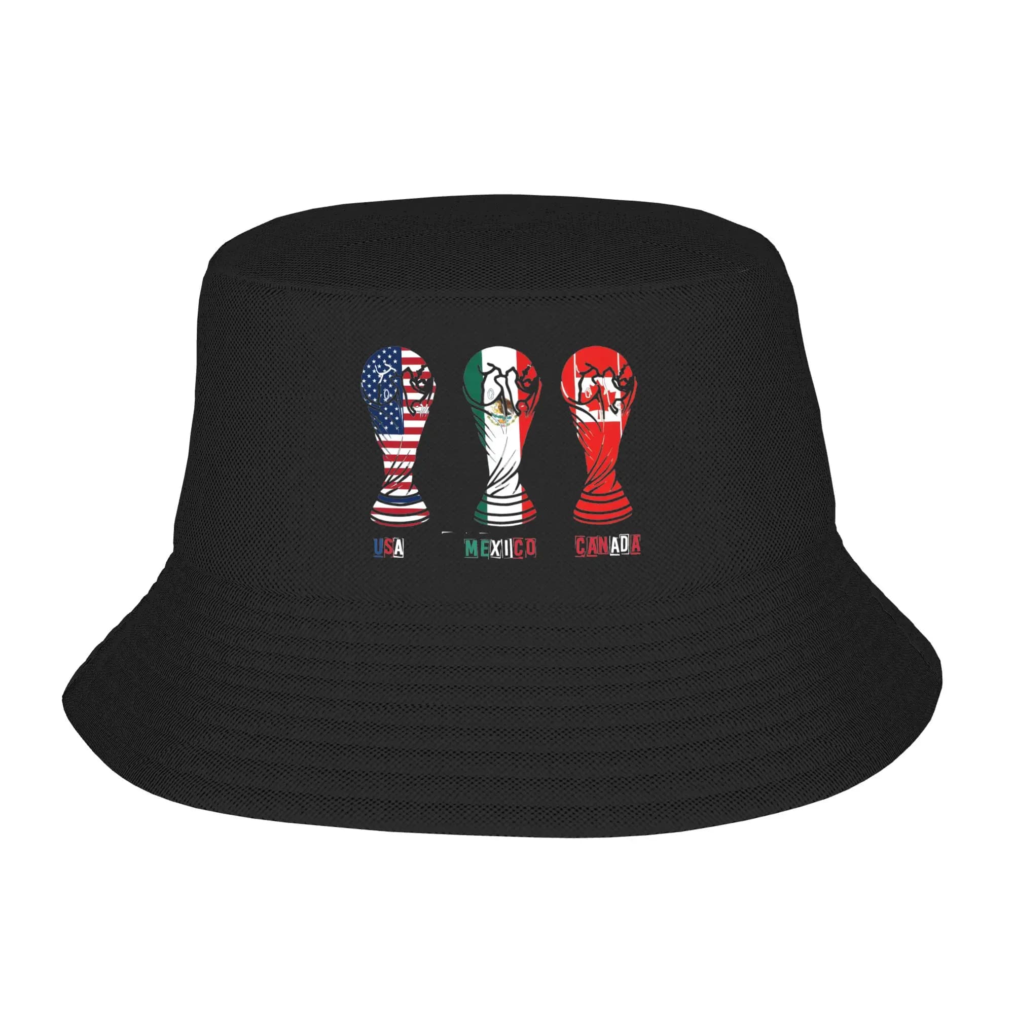 2026 USA Mexico canada Bucket Hat Breathable Fisherman Hats Spring Casual Fishing Caps Street Style Printed Sunscreen Hat