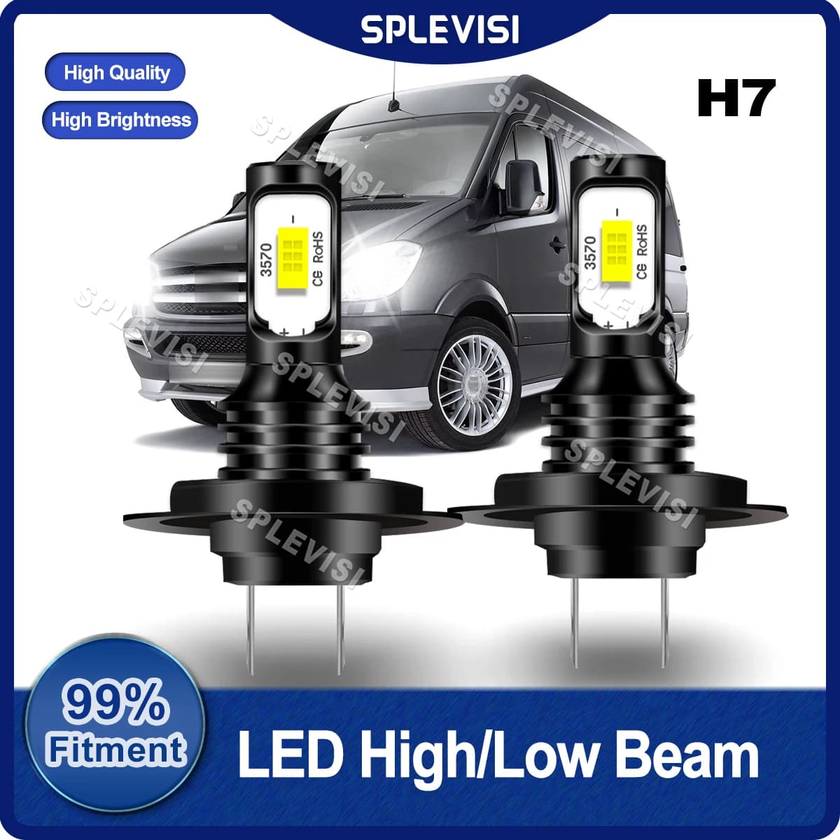 Lampadine a LED per fari auto abbaglianti/anabbaglianti per Mercedes Sprinter 2006-2018 2007 2008 2009 2010 2011 2012 2013 2014 2015 2016