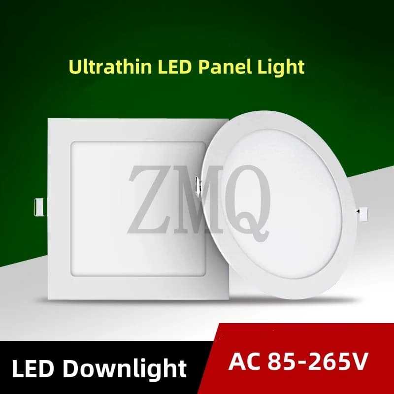 LED Panel Light Concealed Ceiling Light 3W 4W 6W 9W 12W 15W 18W 24W Household Downlight Flat Light Commercial Ceiling Light