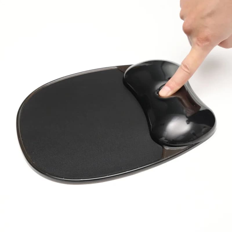 Tappetino per Mouse in Silicone Trasparente con Supporto per Polso Personalizzato, Impermeabile, Resistente allo Sporco, per Giochi e Ufficio
