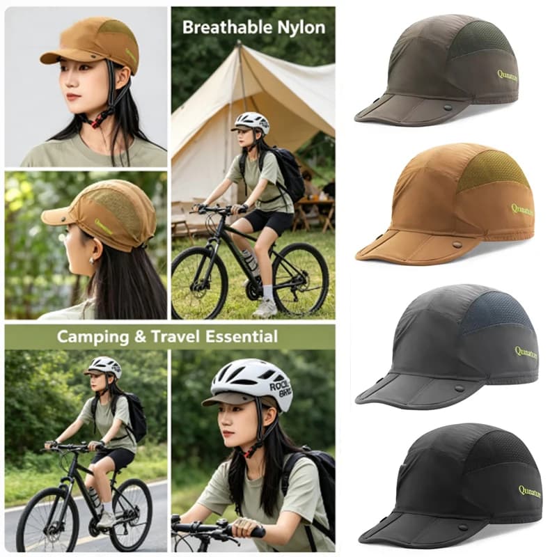 Men Women Folding Climbing Peaked Cap Baseball Cap Outdoor Breathable Camping Hiking Quick Drying Trekking Sun Hat Riding cap
