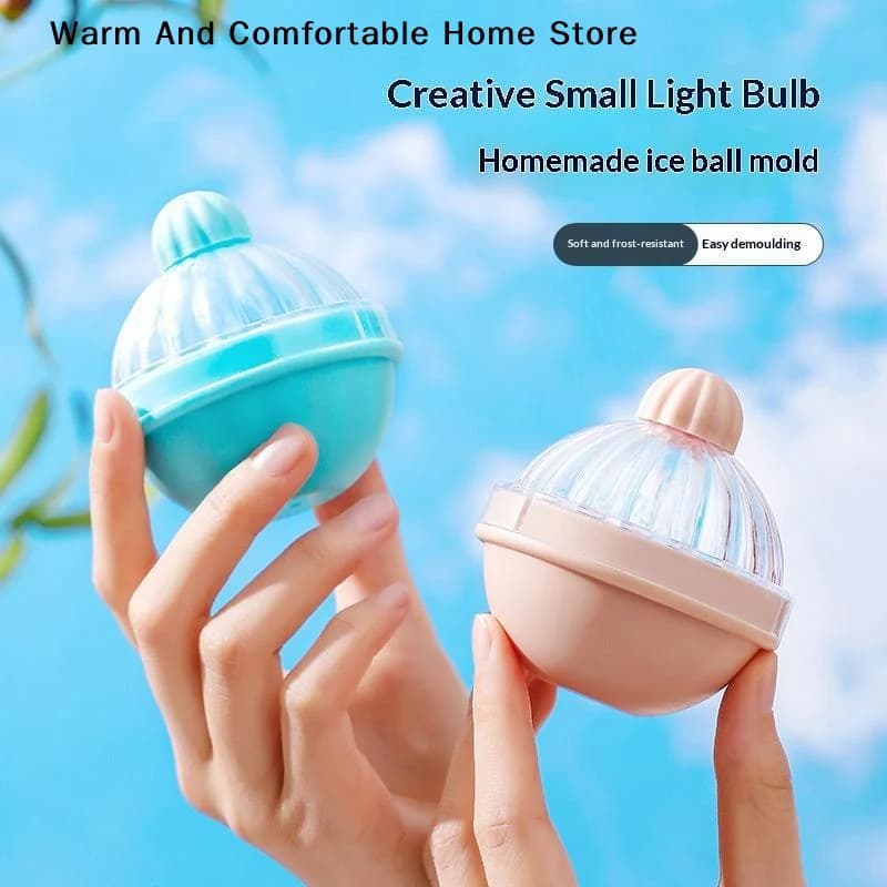 Stampo Creativo per Sfere di Ghiaccio a Forma di Lampadina, Stampo per Cubetti di Ghiaccio Sferici, Stampo per Palline di Ghiaccio per Alimenti, Strumento per Congelamento Rapido, Accessori da Bar