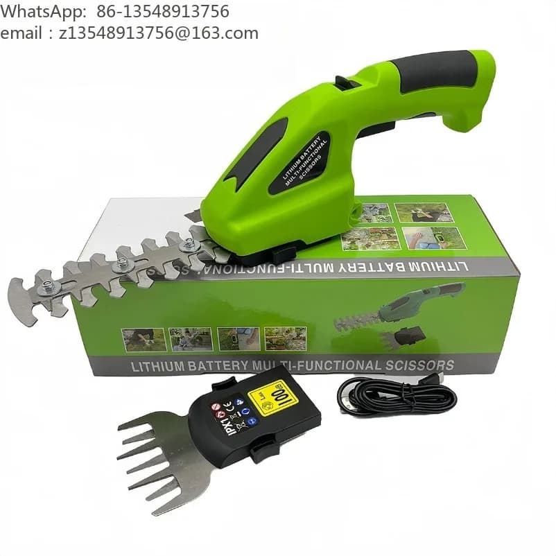 Electric fence shears dual-purpose rechargeable pruning shears lawn mower lithium battery single-handed garden tools