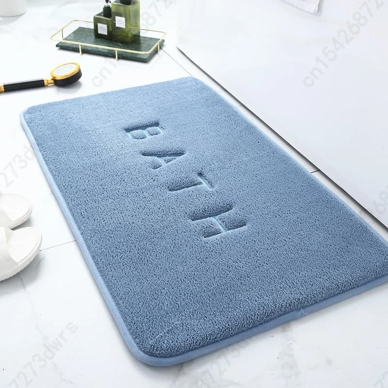 Tappetino da Bagno in Velluto Corallo con Memoria di Forma, Antiscivolo, per Cucina, Soggiorno, Tappeto Morbido per Casa e Ingresso, Facile da Pulire