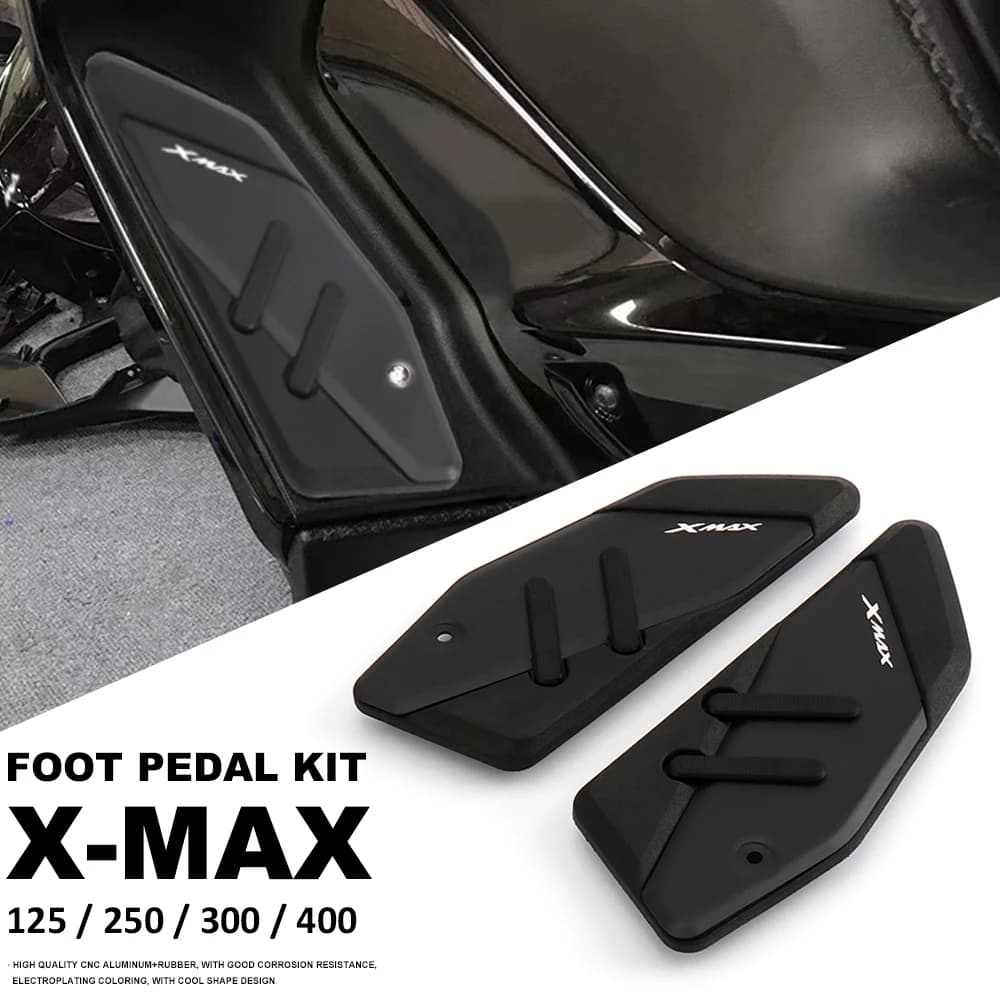 Nuovo XMAX300 Moto Poggiapiedi Resto Del Piede Pad Pedale Piastra Bordo Pedali Per YAMAHA XMAX125 XMAX250 XMAX400 X-MAX 125 250 300 400