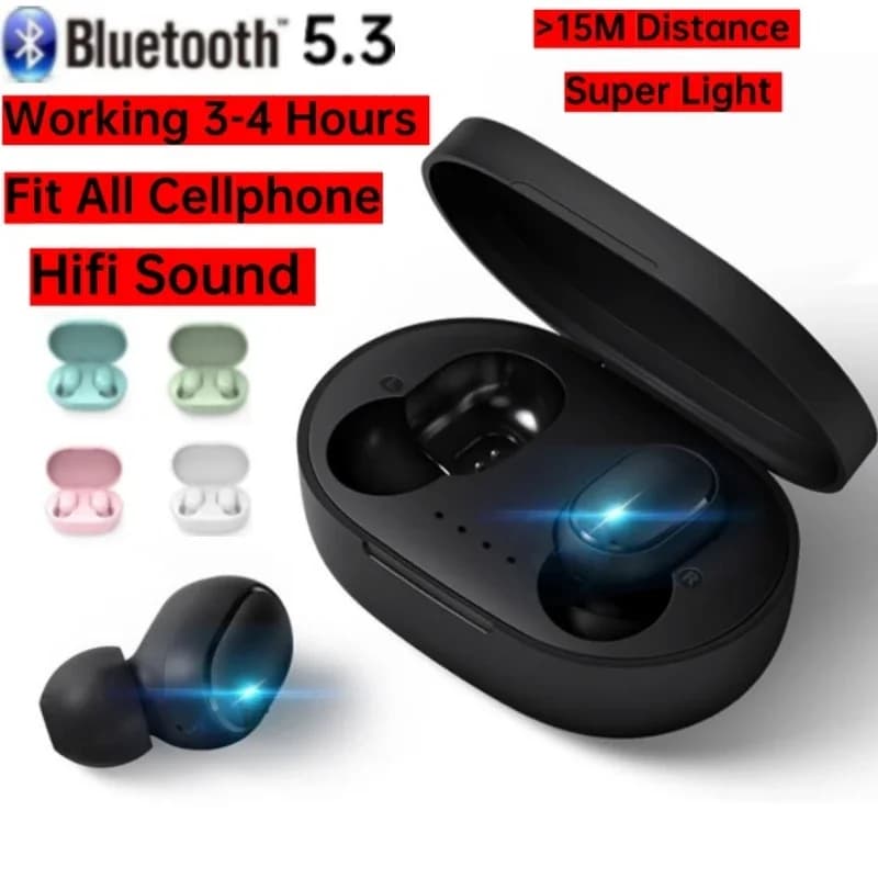 A6S TWS 5.0 Wireless Bluetooth earphones Sports earphones Wireless Bluetooth earphones with smartphone microphone XiaomiHuawei