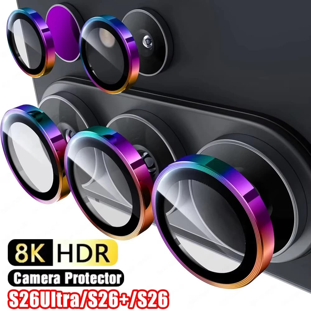 Protezione per fotocamera 8K HDR per Samsung Galaxy S26 Ultra, anello in lega metallica per obiettivo, compatibile con Samsung S26, S26+ Plus, S26Ultra 5G, facile installazione