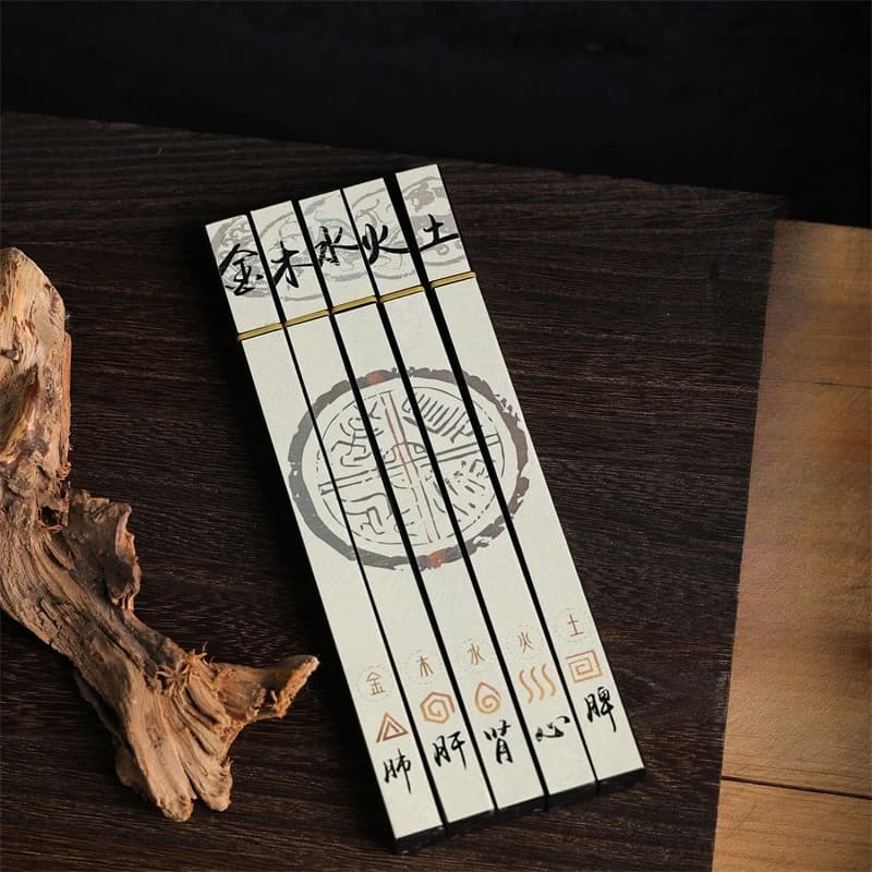 50 G Bastoncini d'Incenso Naturali dei Cinque Elementi per la Casa, il Tempio, la Meditazione, Favorisce il Sonno, Elimina gli Odori, Bastoncini di Incenso