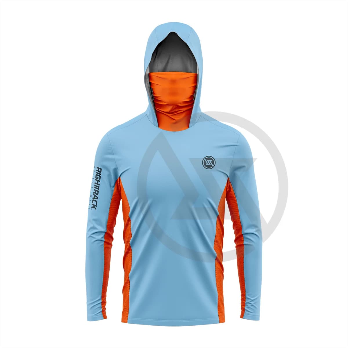 RIGHTTRACK Maschera Felpe con cappuccio Abbigliamento da pesca a contrasto UPF50+ UV Caccia Arrampicata Campeggio Escursionismo Abbigliamento da esterno traspirante