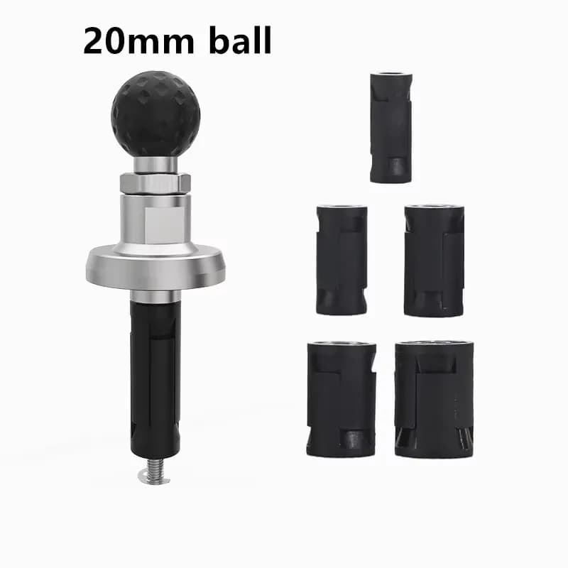 Metal Motorcycle Fork Stem Mount 20mm ball Base for Stem Holes 12mm to 30mm