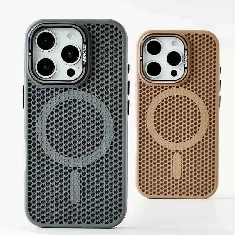 Cooling Heat Dissipation Magnetic Case For iPhone 17 Pro 16 15 14 13 12 Pro Max Plus 17Air Alloy Lens Bracket Cover For Magsafe