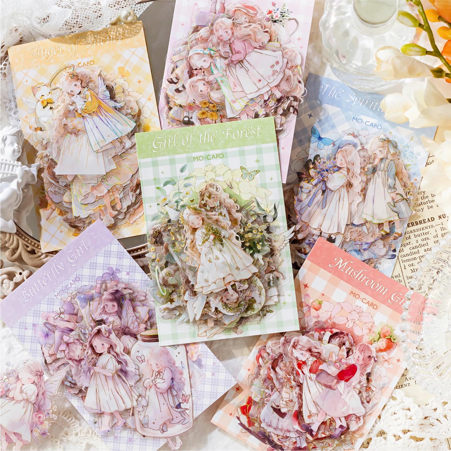 Journal GO 30 pezzi adesivi per ragazza della foresta delle fiabe per carte scrapbooking planner carta notebook collage decorazione adesivi per ragazza