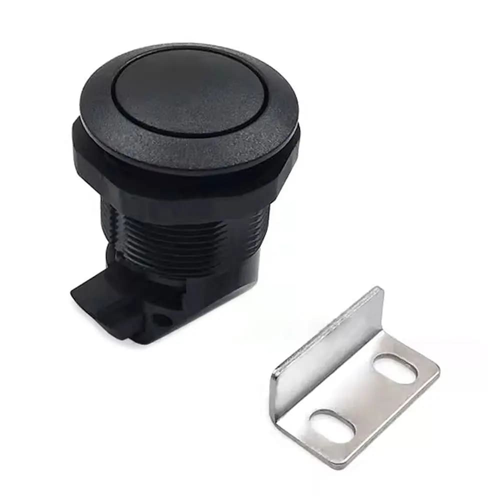 Durevole Roulotte Armadio RV Armadietto Pulsante Chiusure Manopole per porte Chiusure per cassetti in plastica Serrature per la casa Cattura