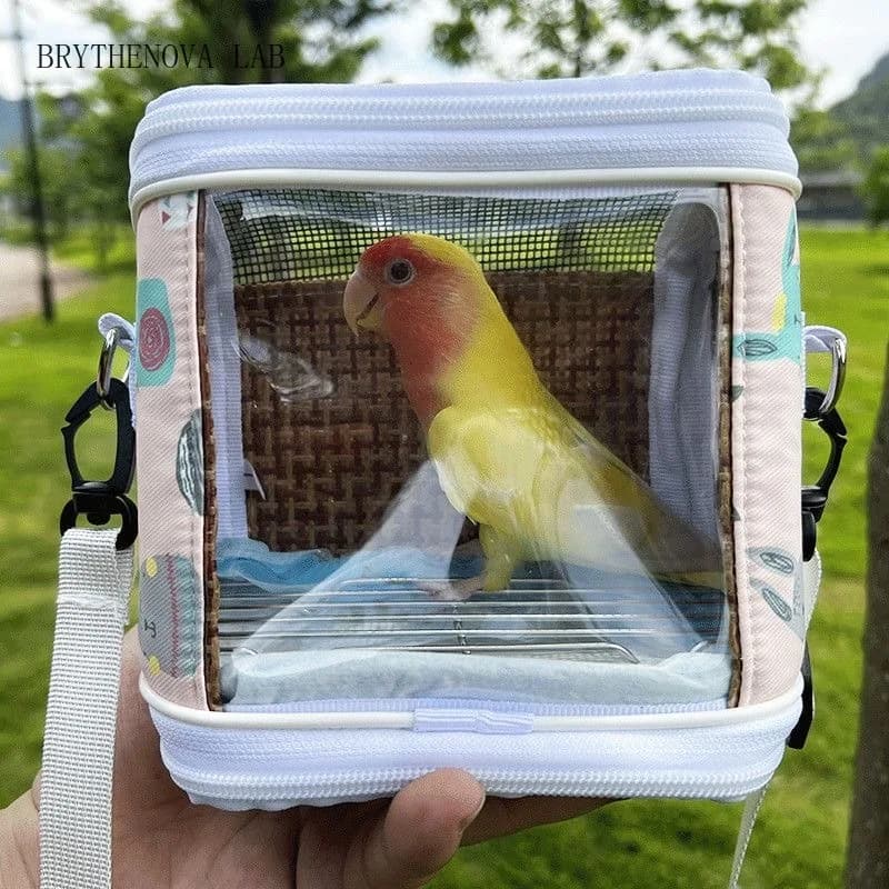 Lightweight Birds Carrier Bag Pet Bird Cage for Tiny Guinea Hamsters Pigs Lizards Travel Portable Pet Parrot Backpack