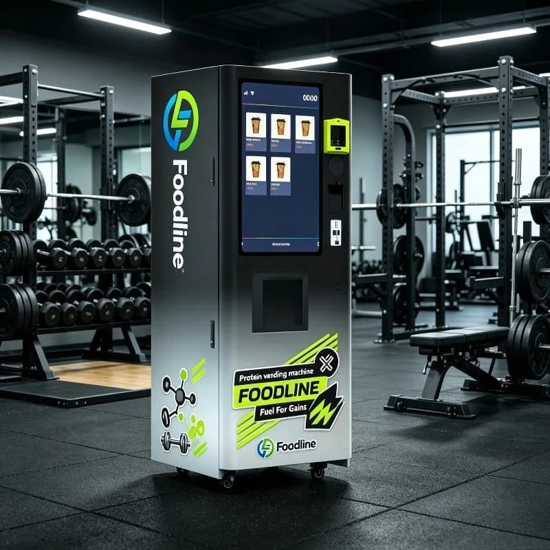FL Customized Protein Powder Vending Machine Automated Real Time Protein Shake Vending Solution with Real Time Monitoring